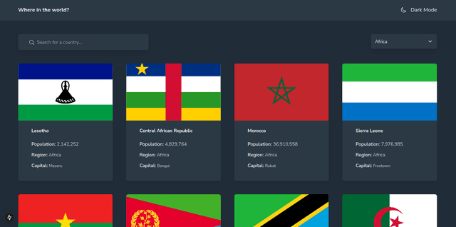 Countries API